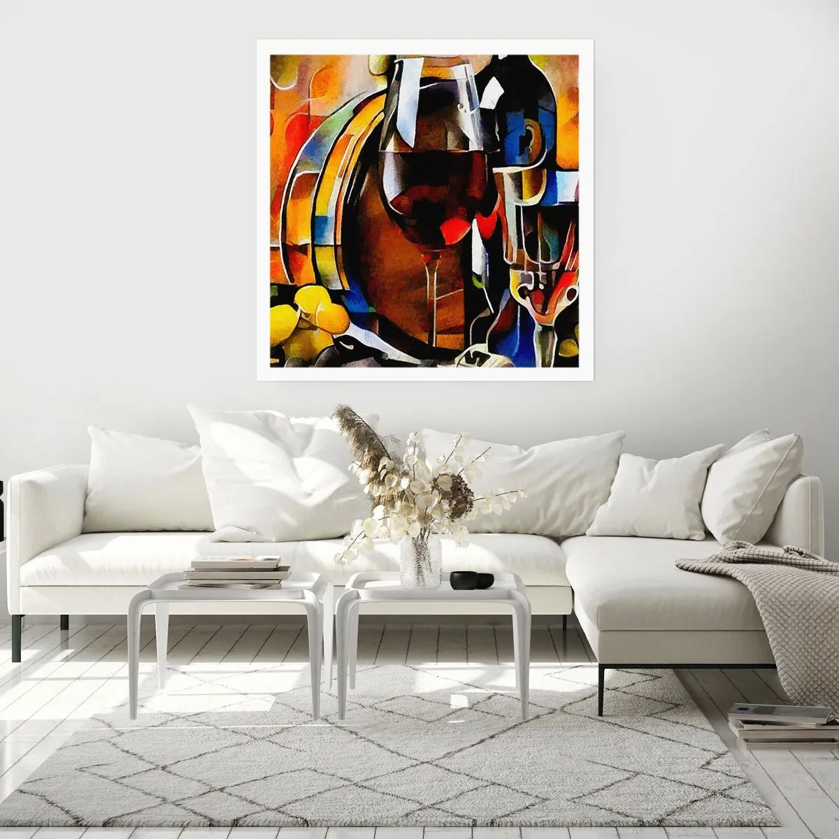 Pôster - E o mundo ganha cor - 50x50 cm