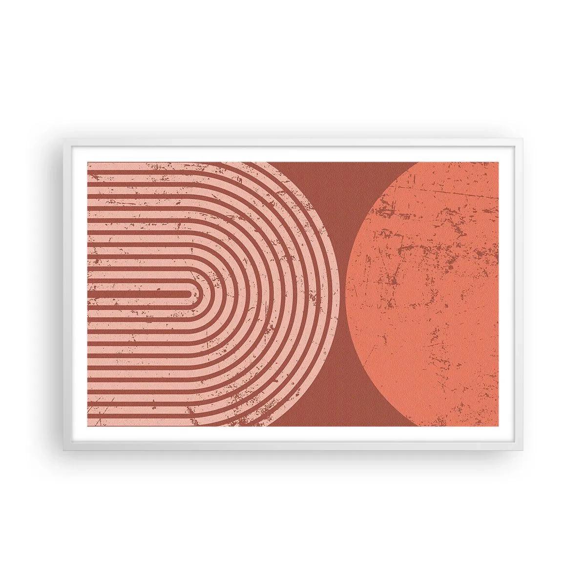 Pôster em moldura branca - Relacionamento próximo - 91x61 cm