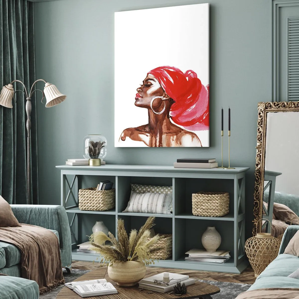 Quadro em tela - Há um vento que abre as narinas de um homem - 50x70 cm
