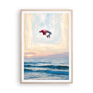 Pôster com moldura de carvalho claro - Para outra dimensão - 70x100 cm