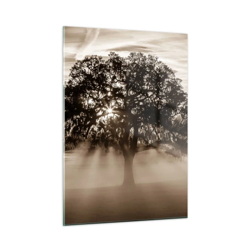 Quadro em vidro - Uma árvore só de boas notícias - 50x70 cm