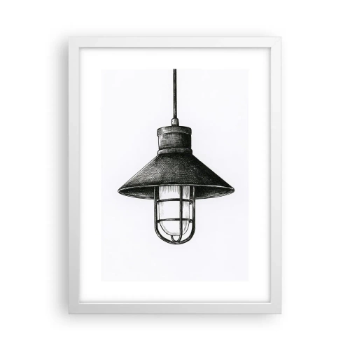 Pôster em moldura branca - Como antigamente… - 30x40 cm