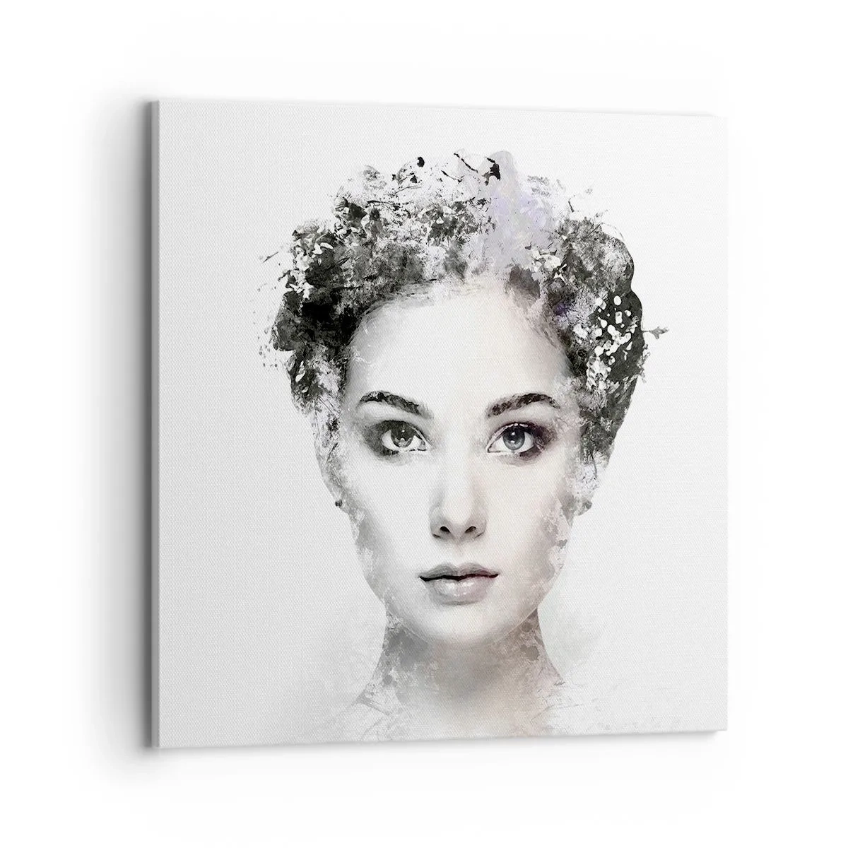 Quadro em tela - Um retrato extremamente elegante - 70x70 cm