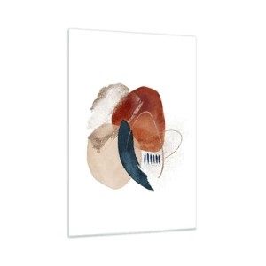 Quadro em vidro - Composição oval - 70x100 cm