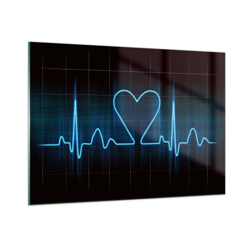 Quadro em vidro - No ritmo do coração - 100x70 cm