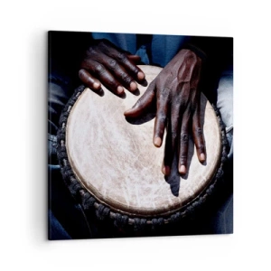 Quadro em tela - Viva no seu próprio ritmo - 50x50 cm