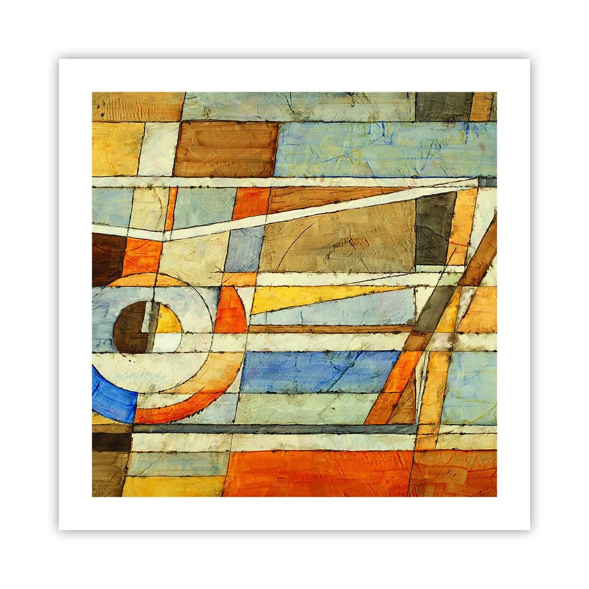 Pôster - Cubismo em construção - 50x50 cm