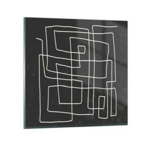 Quadro em vidro - Não é tão simples - 70x70 cm