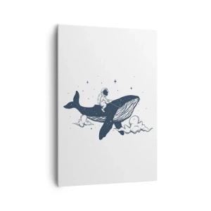 Quadro em tela - Aventura espacial - 70x100 cm