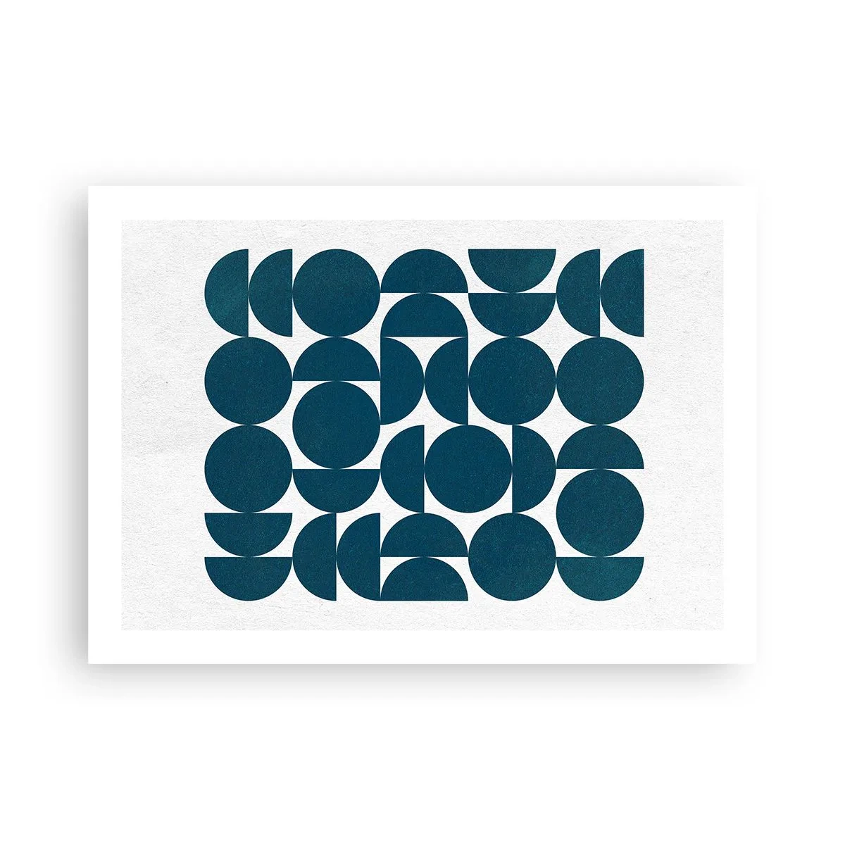 Pôster - Círculos e semicírculos - 70x50 cm