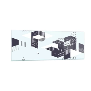 Quadro em vidro - Na alma de um matemático - 140x50 cm