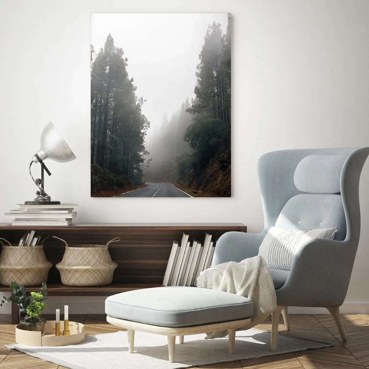 Quadro em vidro - O conto da floresta mágica - 80x120 cm