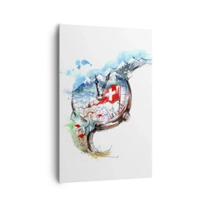 Quadro em tela - O Espírito da Suíça - 80x120 cm