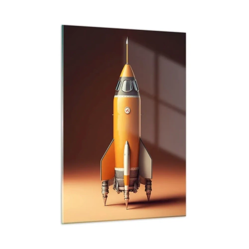 Quadro em vidro - Tudo começa com um sonho - 50x70 cm