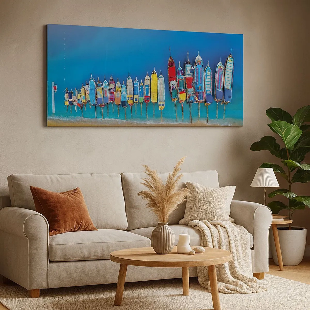 Quadro em tela - Vista panorâmica - 100x40 cm