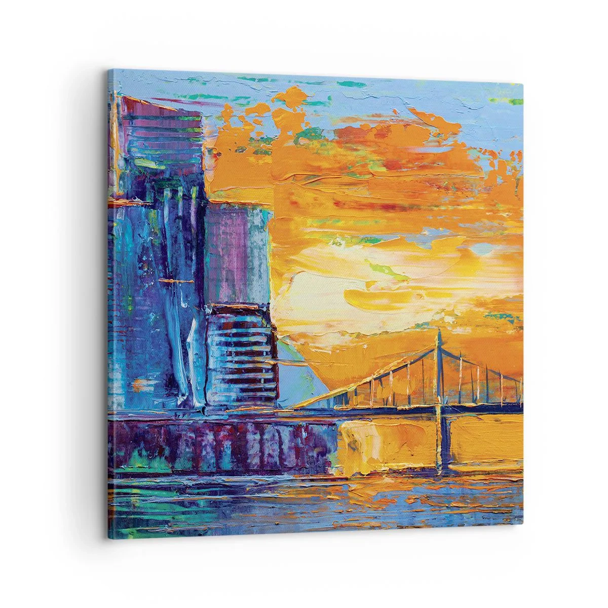 Quadro em tela - Cultura e natureza - 60x60 cm