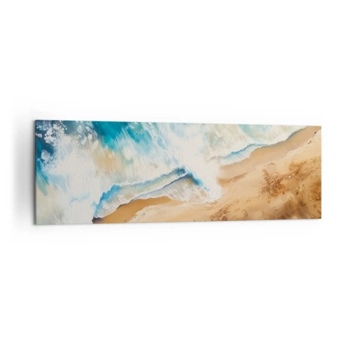 Quadro em tela - A onda que retorna - 160x50 cm