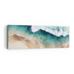 Quadro em tela - O eterno encontro - 90x30 cm