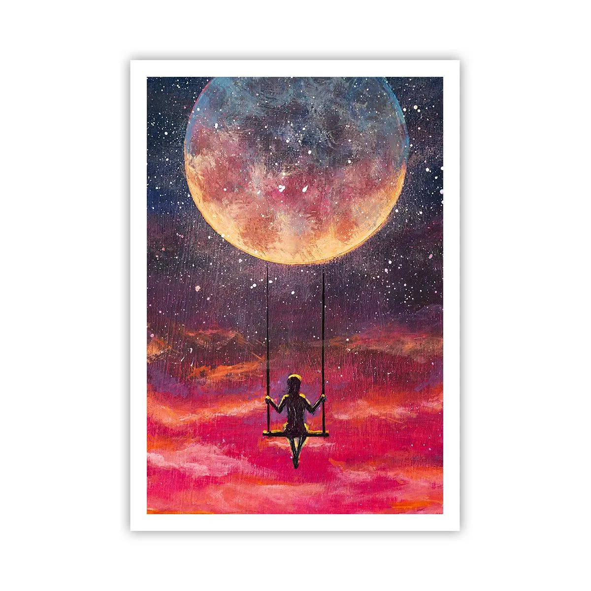 Pôster - Balanço nas nuvens - 70x100 cm
