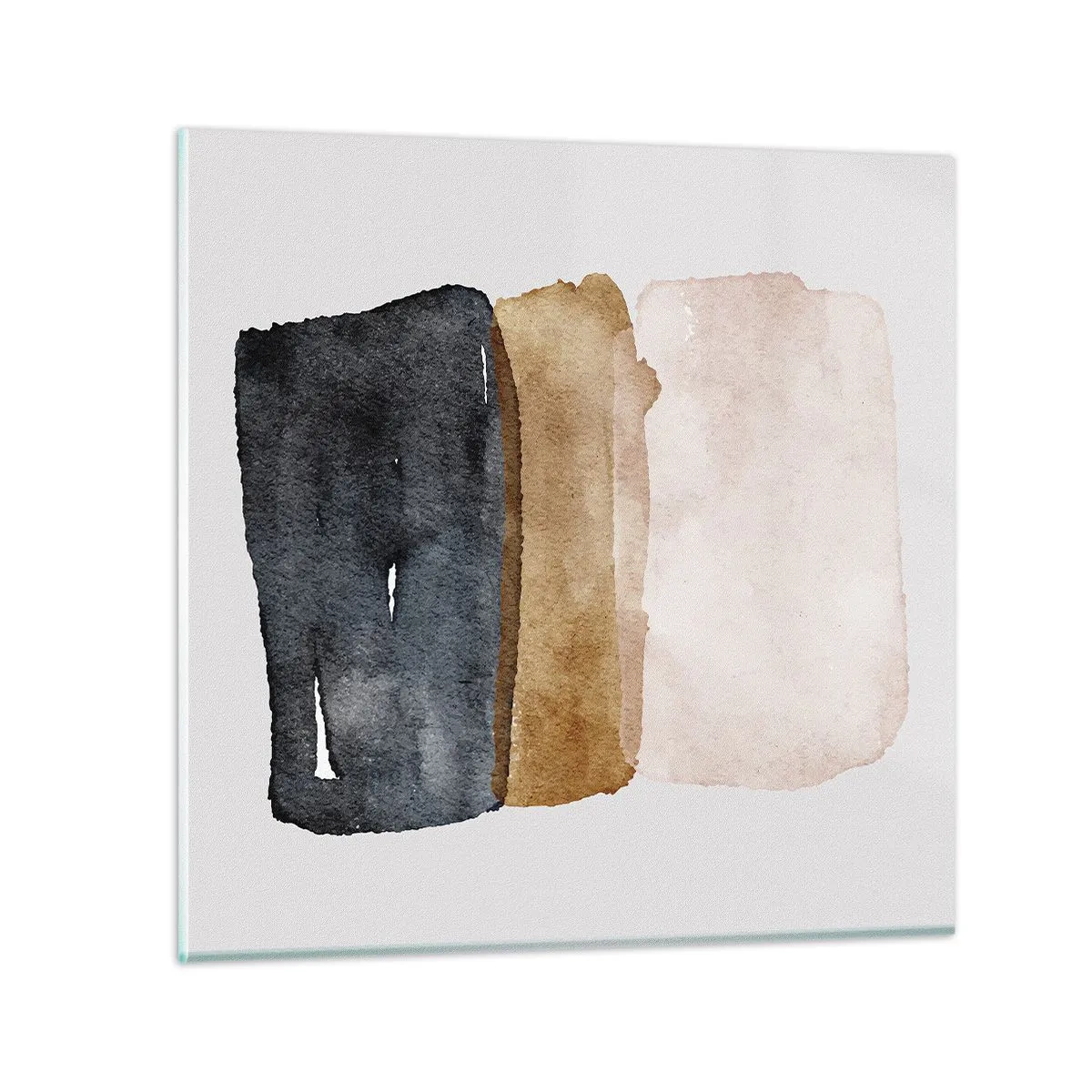 Quadro em vidro - Composição das cores da terra - 40x40 cm