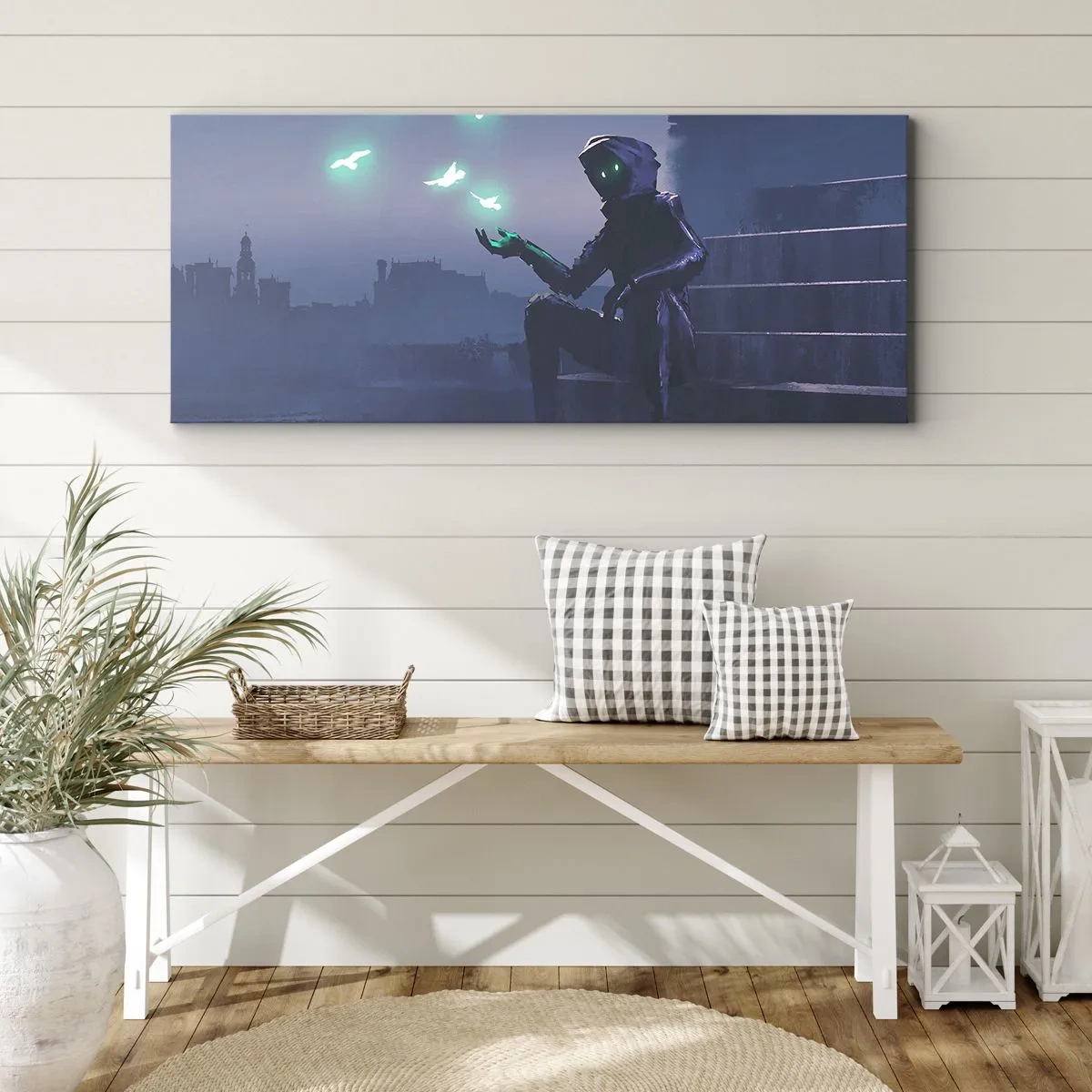 Quadro em tela - A vida vai voltar - 140x50 cm