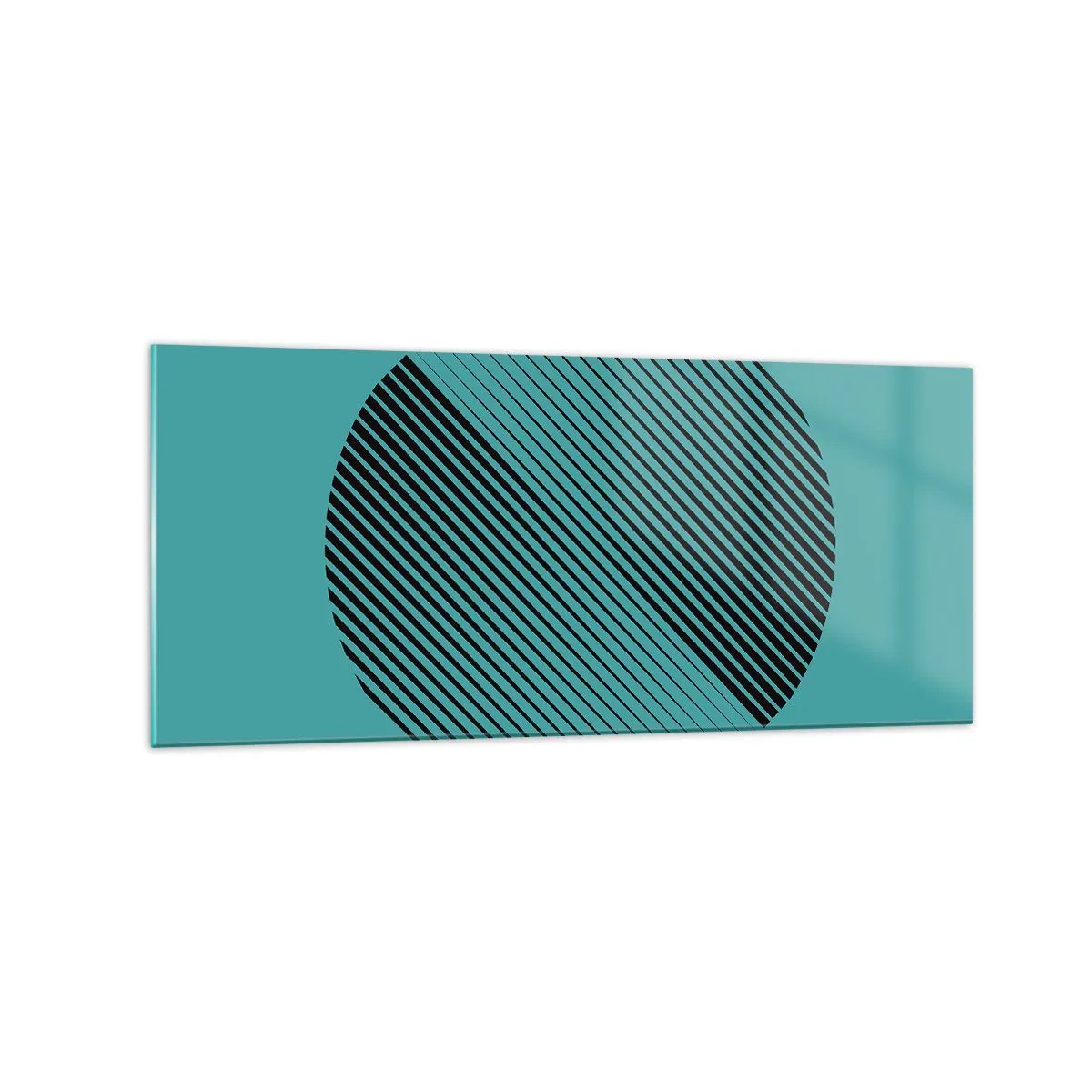 Quadro em vidro - Círculo – uma variação geométrica - 120x50 cm