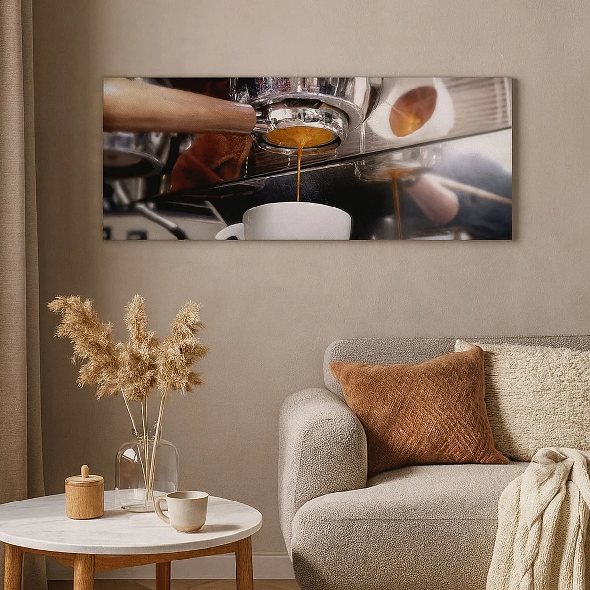 Quadro em tela - Boa hora do dia - 100x40 cm