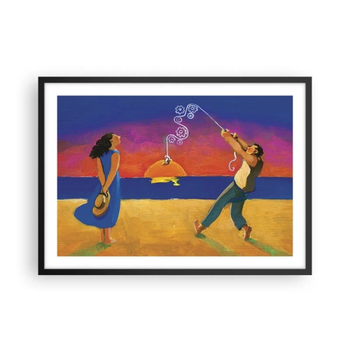 Pôster com moldura preta - Mais do que uma estrela do céu - 70x50 cm