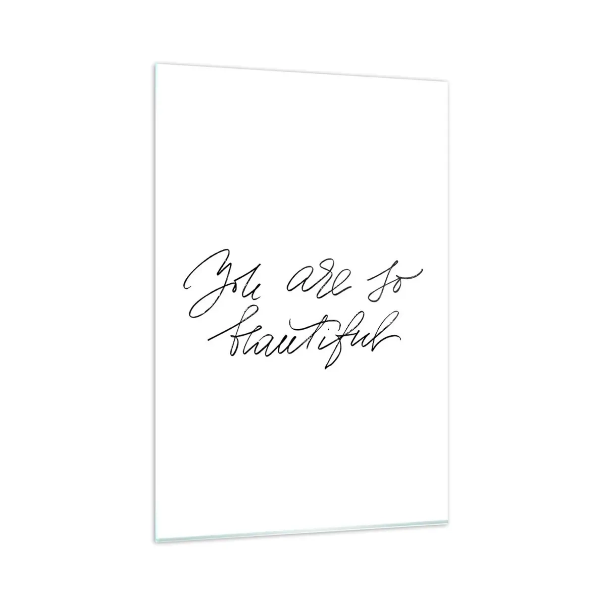 Quadro em vidro - De verdade, acredite... - 80x120 cm