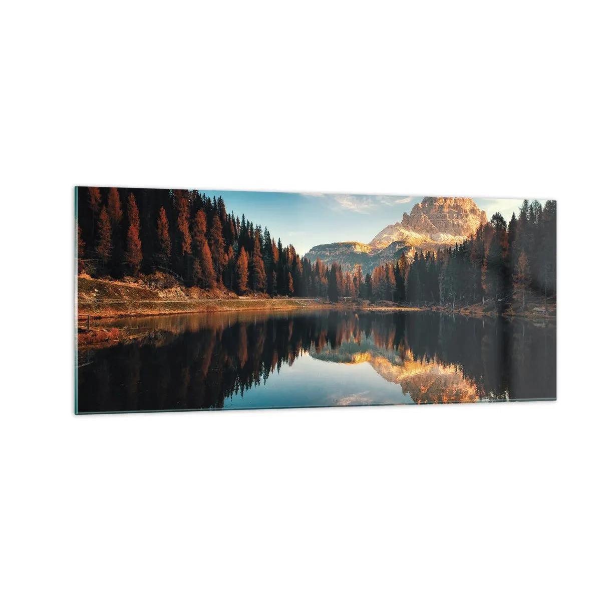 Quadro em vidro - Paisagem dupla - 100x40 cm