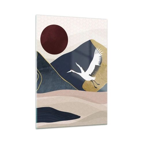 Quadro em vidro - E o dia acaba novamente - 50x70 cm