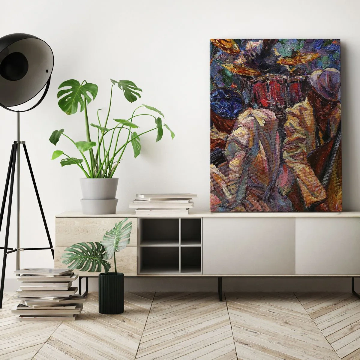 Quadro em tela - Num só ritmo - 50x70 cm