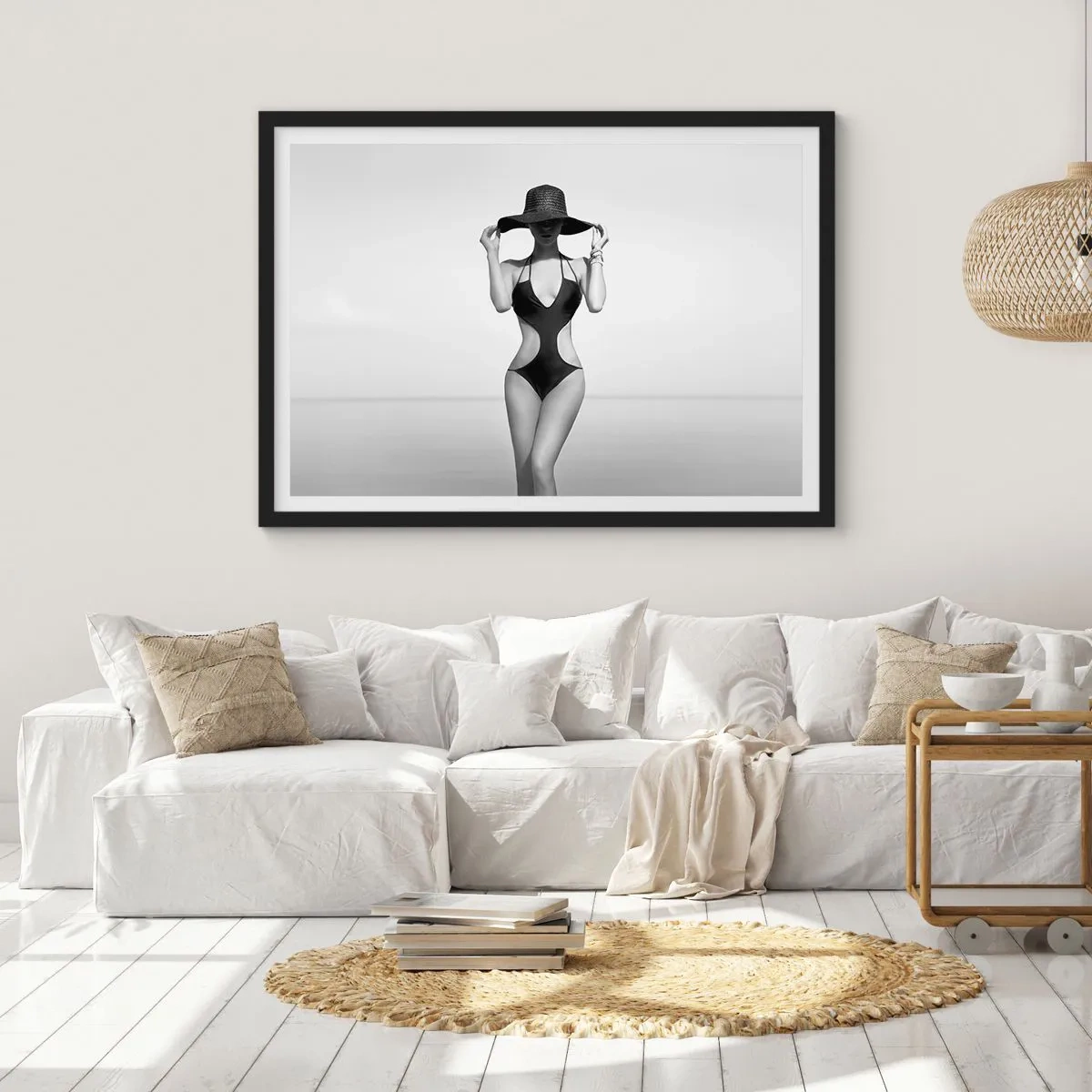 Pôster com moldura preta - Meu nome é: Elegância - 70x50 cm