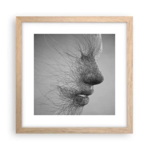 Pôster com moldura de carvalho claro - Espírito do vento - 30x30 cm