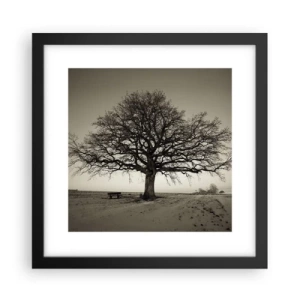 Pôster com moldura preta - Daqui para a eternidade - 30x30 cm