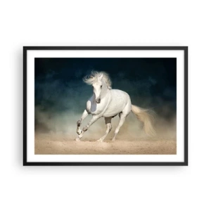 Pôster com moldura preta - Liberdade em seu estado puro - 70x50 cm