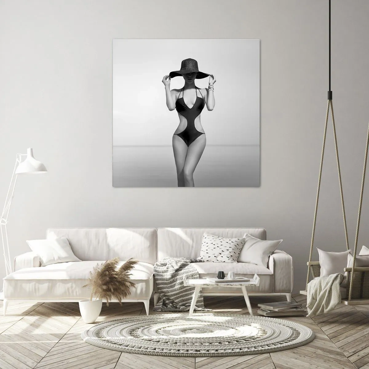 Quadro em tela - Meu nome é: Elegância - 60x60 cm