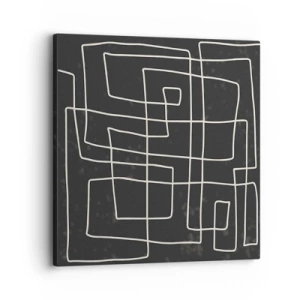 Quadro em tela - Não é tão simples - 30x30 cm