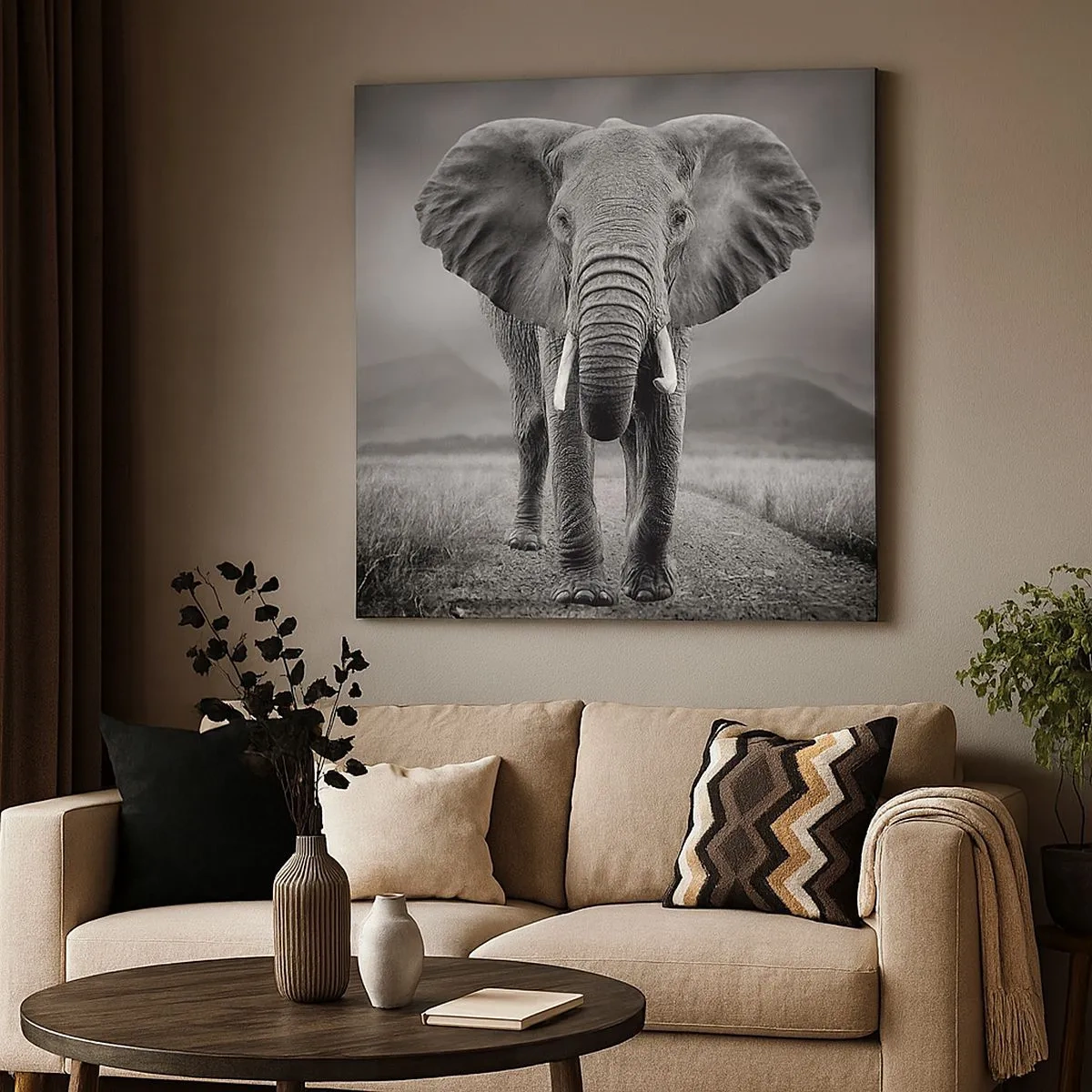 Quadro em tela - O anfitrião dá as boas-vindas - 30x30 cm