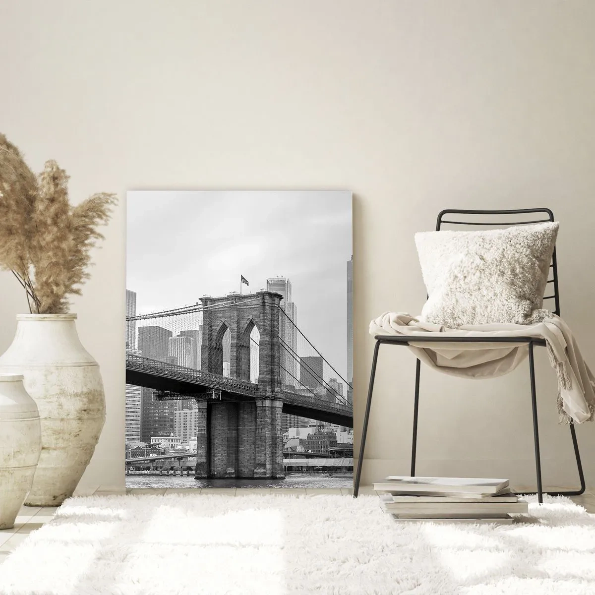 Quadro em vidro - Vibrações de Nova York - 50x70 cm