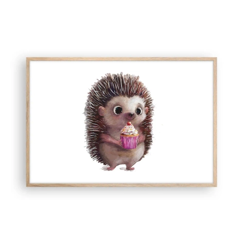 Pôster com moldura de carvalho claro - A celebração é diária - 91x61 cm