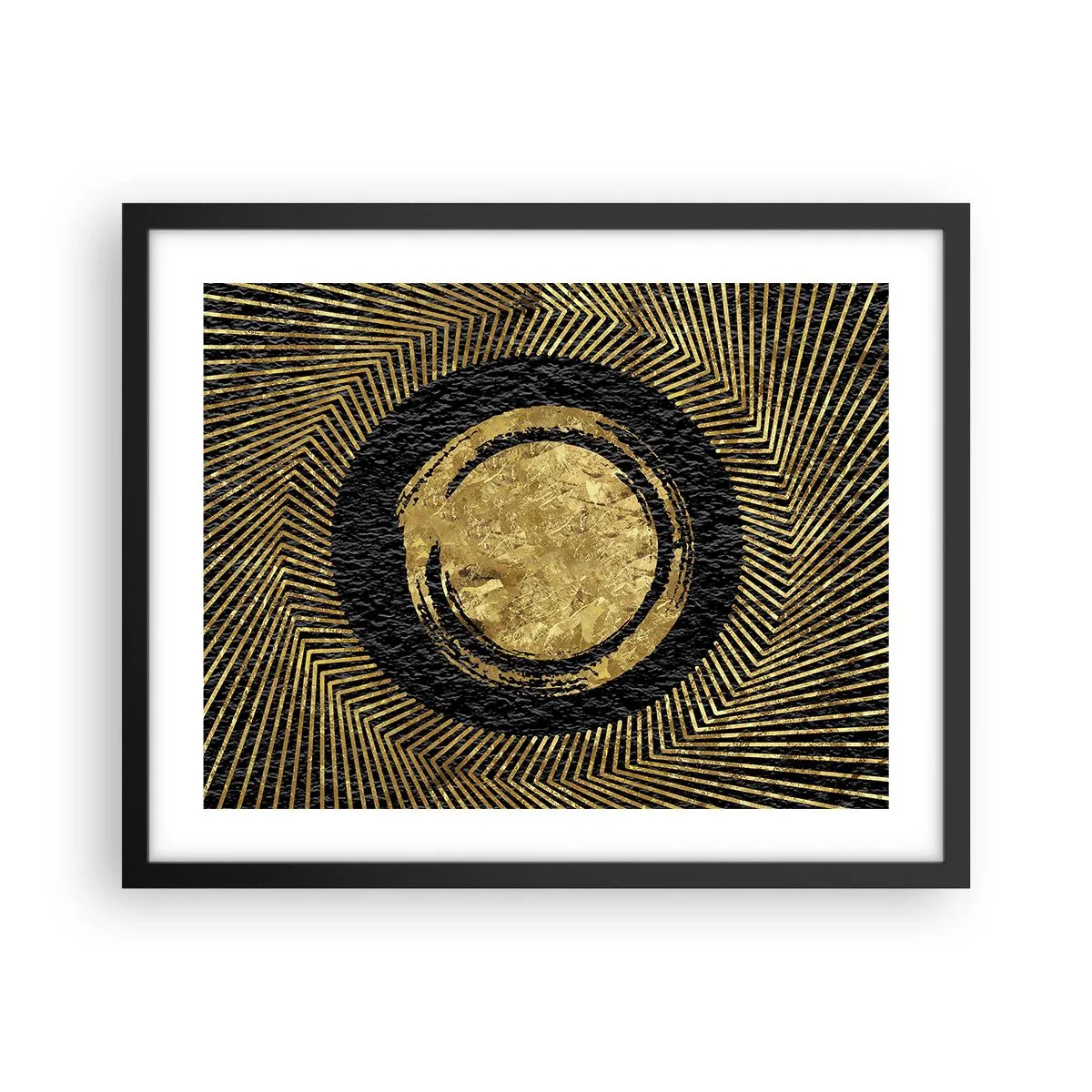 Pôster com moldura preta - Composição glamourosa - 50x40 cm