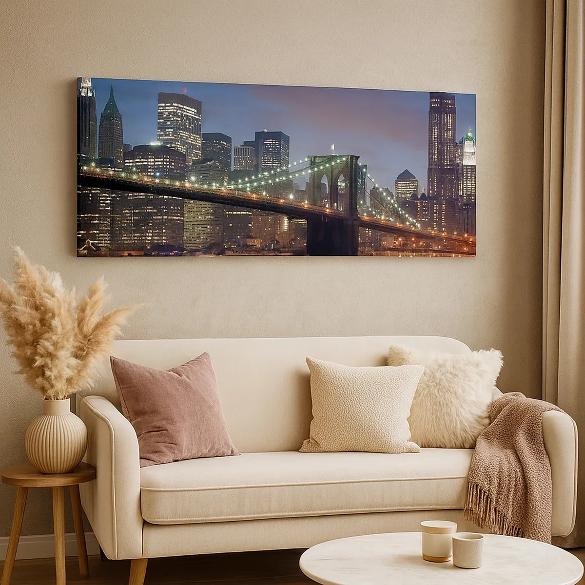 Quadro em tela - Noite brilhante - 30x30 cm