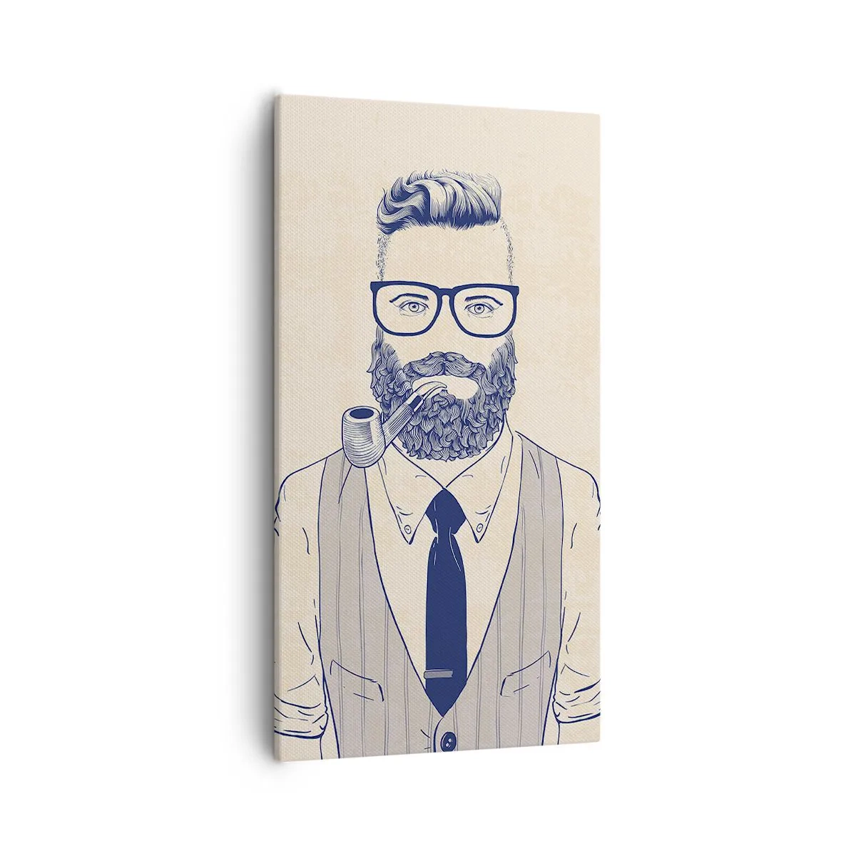 Quadro em tela - Alegre, masculino e elegante - 55x100 cm