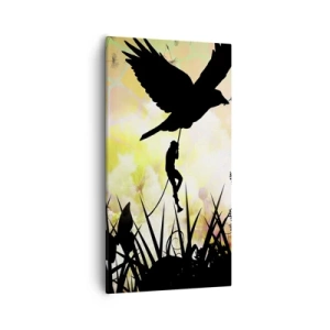 Quadro em tela - Ambiente de conto de fadas - 55x100 cm