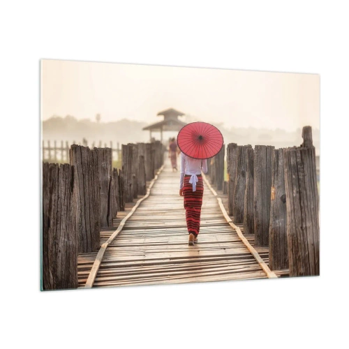 Quadro em vidro - Na ponte velha - 100x70 cm