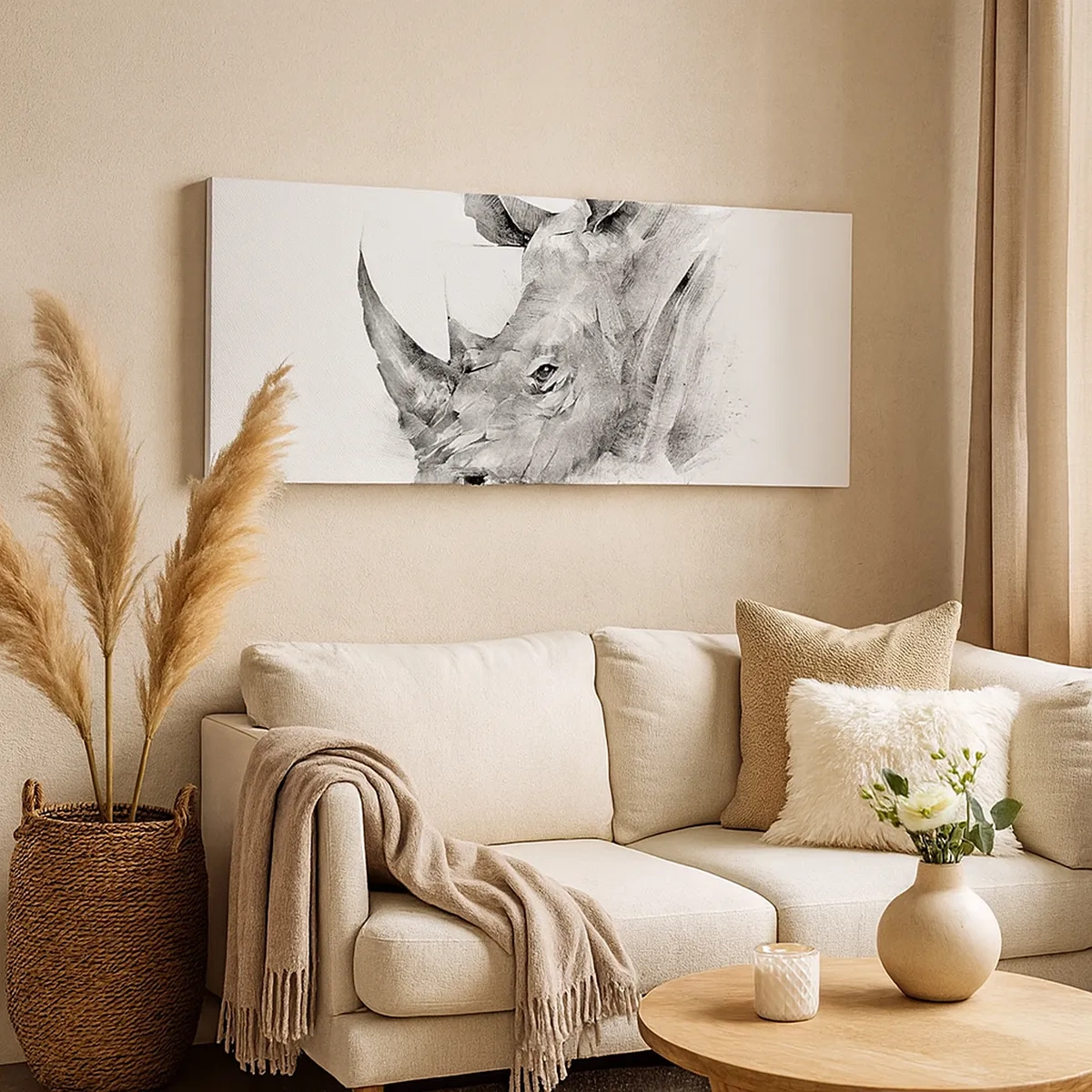 Quadro em tela - Retrato africano - 30x30 cm