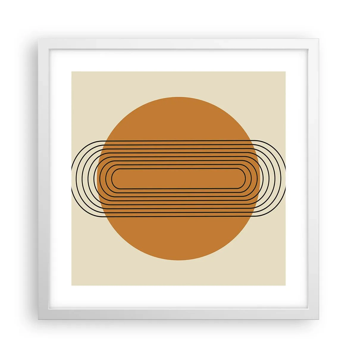 Pôster em moldura branca - O plano perfeito - 40x40 cm