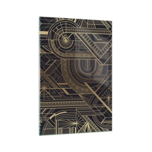 Quadro em vidro - Conceitos, ideias, planos - 70x100 cm