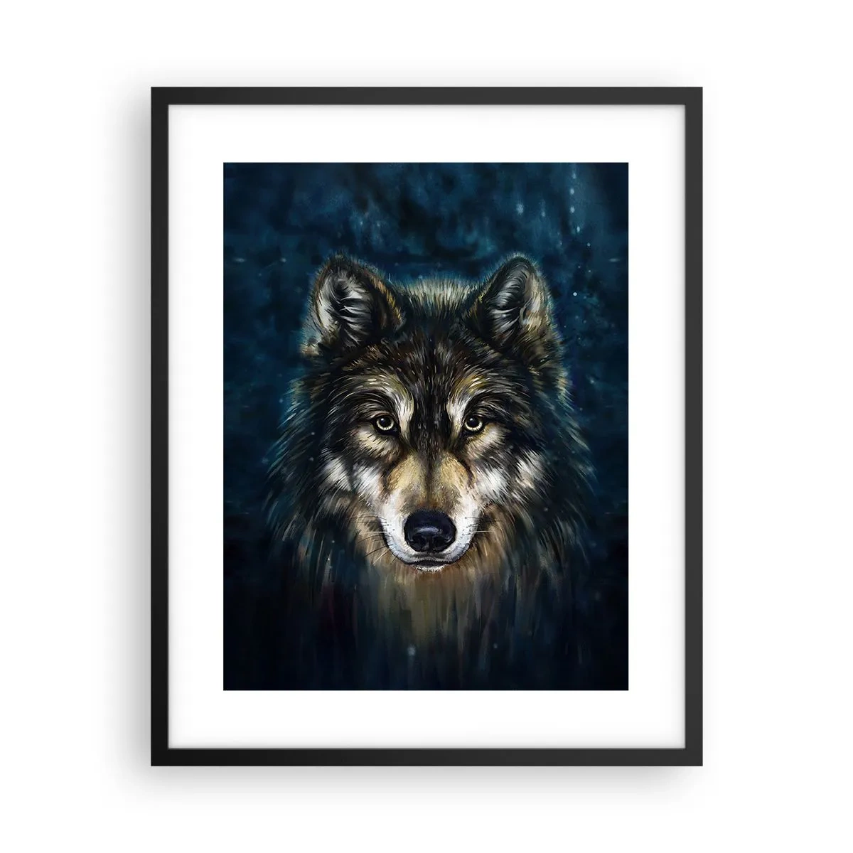 Pôster com moldura preta - Alfa? E ómega - 40x50 cm